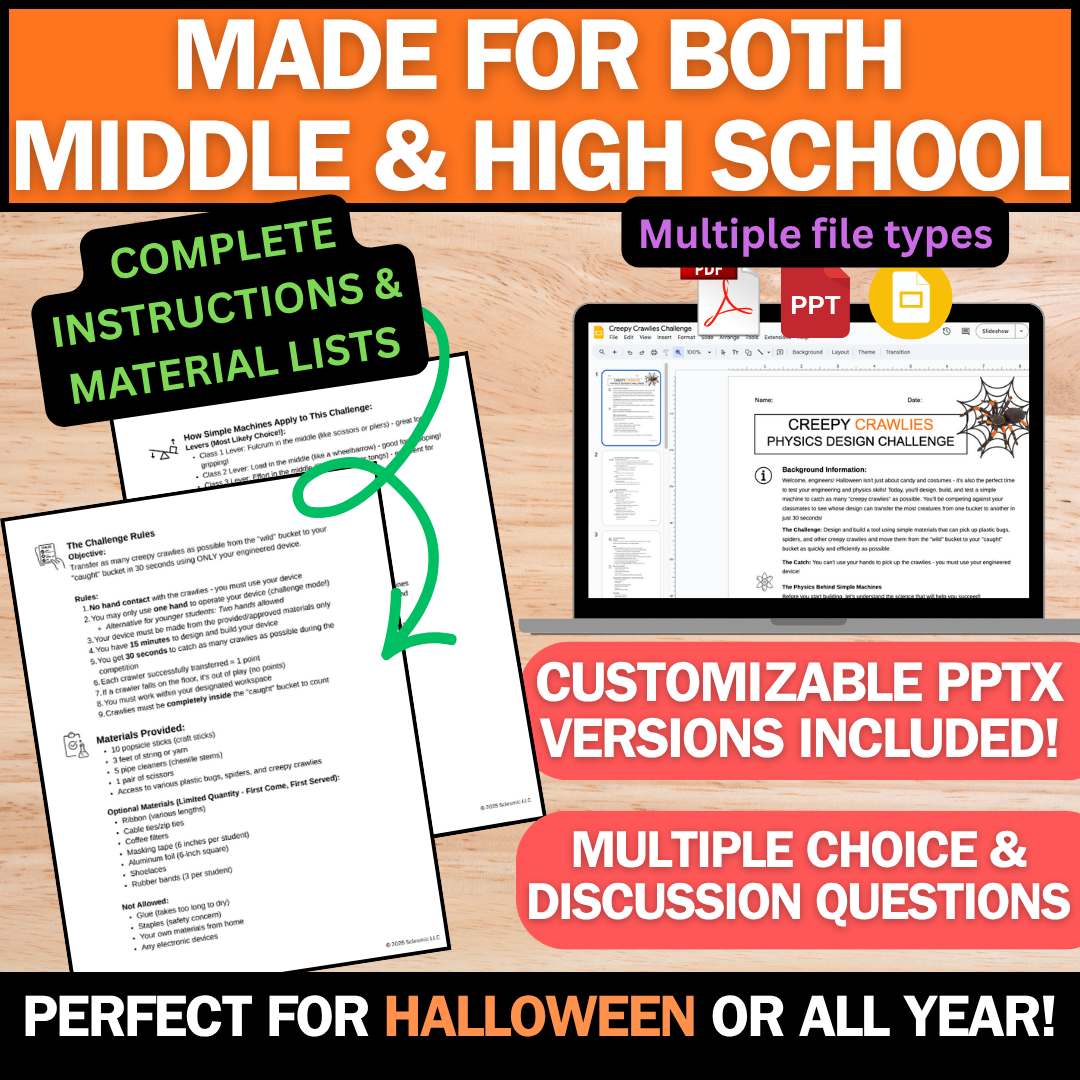 Spooky Science Bundle - Biology, Chemistry, & Physics - Halloween Activities