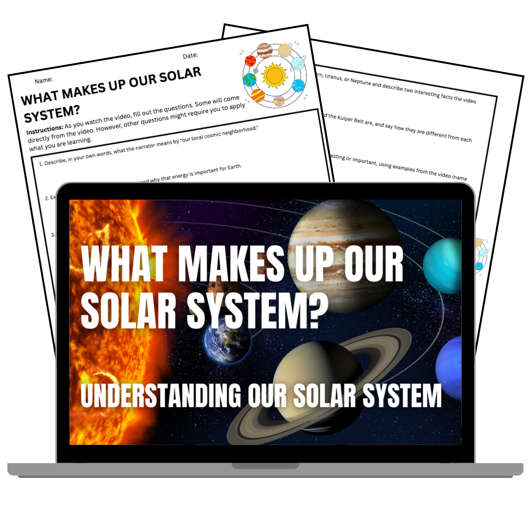 Our Solar System - FREE Video Worksheet - Middle School Earth & Space Science