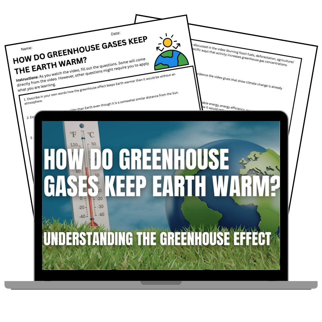 The Greenhouse Effect - FREE Video Worksheet - Middle School Science for 2025 & 2026