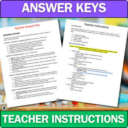 Middle School Lab Stations Bundle - Engaging No-Prep Activities