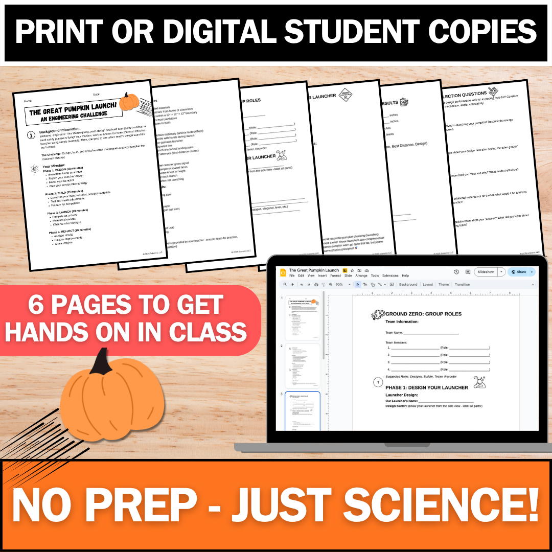 The Great Pumpkin Launch! - Fall Science - A Physics Design Challenge!