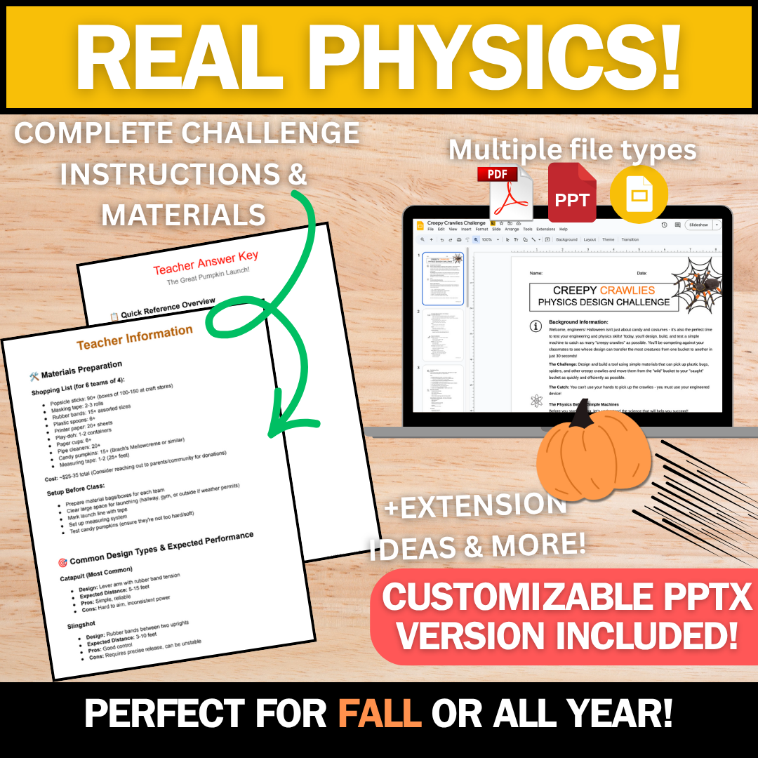 The Great Pumpkin Launch! - Fall Science - A Physics Design Challenge!