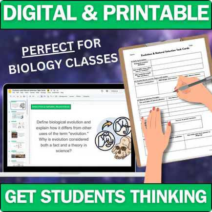 Biology Task Cards - Complete Bundle - Printable & Digital