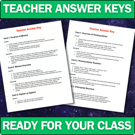 Biology Task Cards - Complete Bundle - Printable & Digital