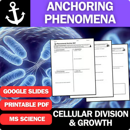 Cellular Division and Growth - Engaging Anchoring Phenomena Activity