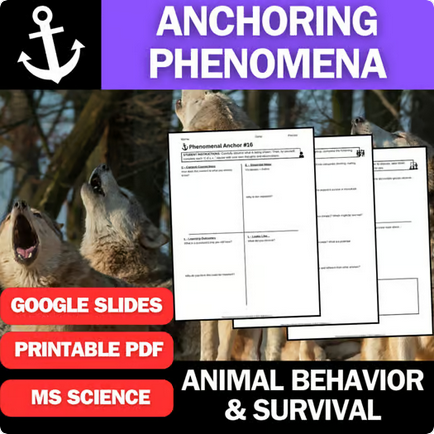 Animal Behavior and Survival - Engaging Anchoring Phenomena Activity