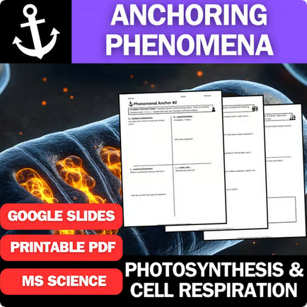 Photosynthesis and Cellular Respiration - Engaging Anchoring Phenomena Activity