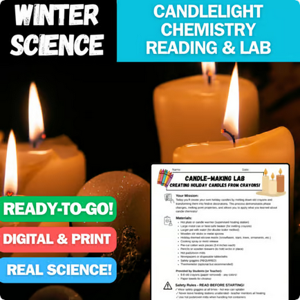 Candlelight Chemistry Reading Article & Lab - Everyday Winter Science