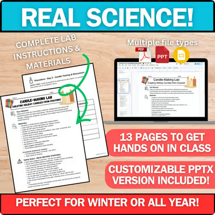 Candlelight Chemistry Reading Article & Lab - Everyday Winter Science