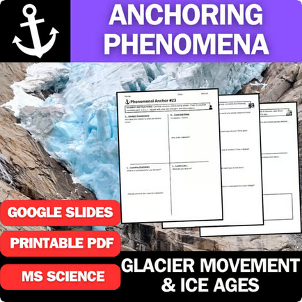 Glacier Movement and Ice Ages - Engaging Anchoring Phenomena Activity