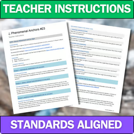 Glacier Movement and Ice Ages - Engaging Anchoring Phenomena Activity