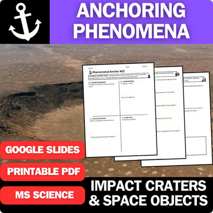 Impact Craters and Space Objects - Engaging Anchoring Phenomena Activity