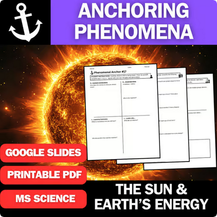 The Sun as Earth's Energy Source - Engaging Anchoring Phenomena Activity