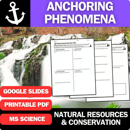 Natural Resources and Conservation - Engaging Anchoring Phenomena Activity