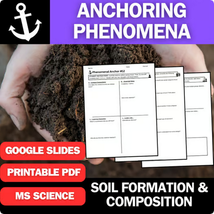 Soil Formation and Composition - Engaging Anchoring Phenomena Activity