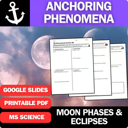 Moon Phases and Eclipses - Engaging Anchoring Phenomena Activity
