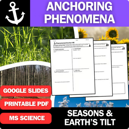 Seasons and Earth's Tilt - Engaging Anchoring Phenomena Activity