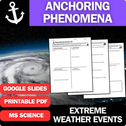 Extreme Weather Events - Engaging Anchoring Phenomena Activity