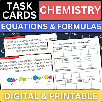 Chemistry Task Cards - Chemical Properties - Printable & Digital