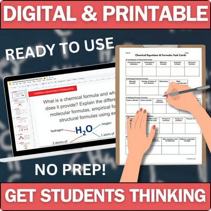 Chemistry Task Cards - Chemical Properties - Printable & Digital