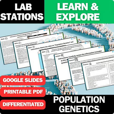 Population Genetics - Student Lab Stations Activity - Biology & Life Science