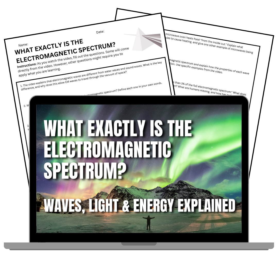 The Electromagnetic Spectrum - FREE Video Worksheet - Middle School Science 2026