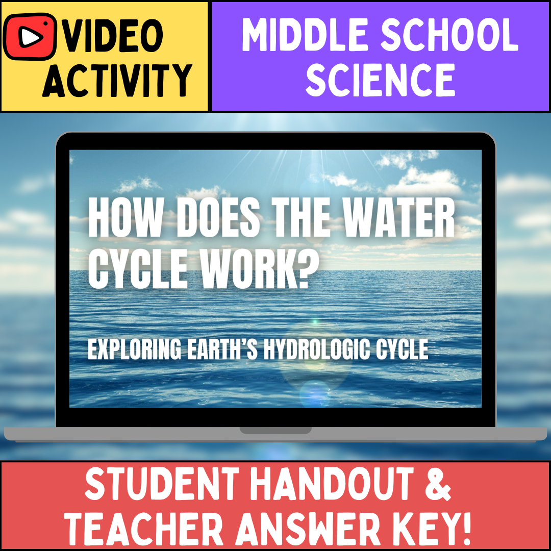 The Water Cycle - FREE Video Worksheet - The Hydrologic Cycle Explained