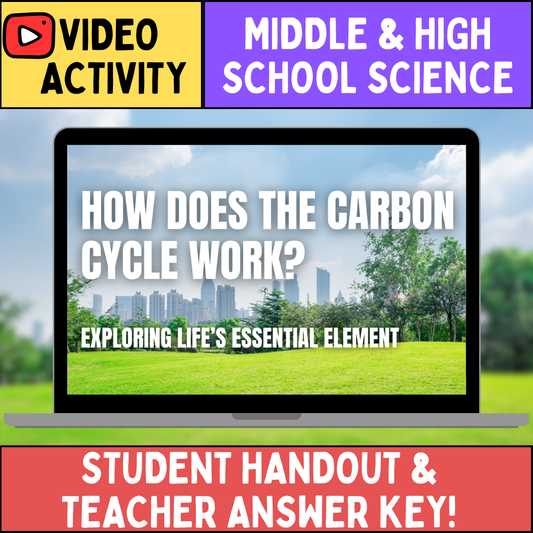 The Carbon Cycle - FREE Video Worksheet - How Life's Essential Element Moves
