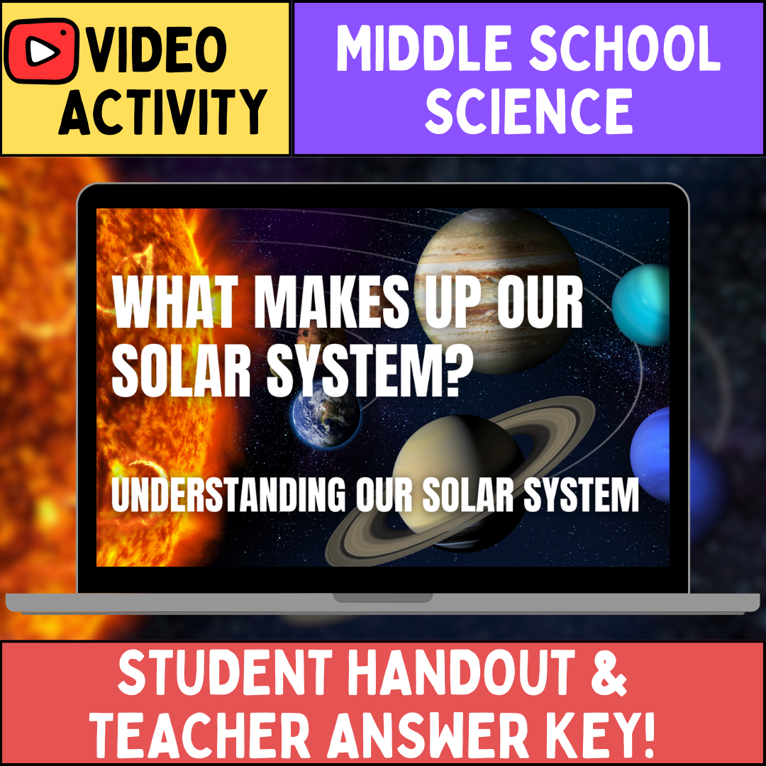 Our Solar System - FREE Video Worksheet - Middle School Earth & Space Science