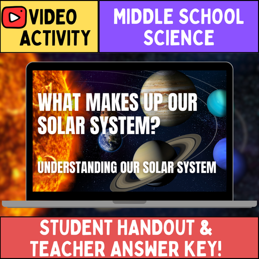 Our Solar System - FREE Video Worksheet - Middle School Earth & Space Science